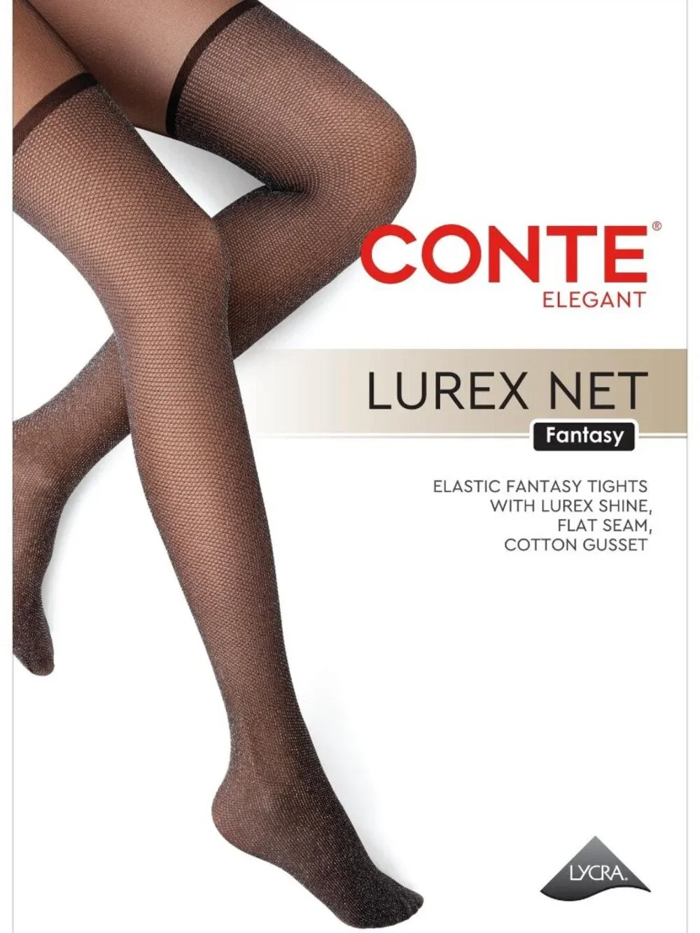 Conte Lurex Net 40 Den - Fantasy Women's Tights Striking Glitter Mesh Stocking
